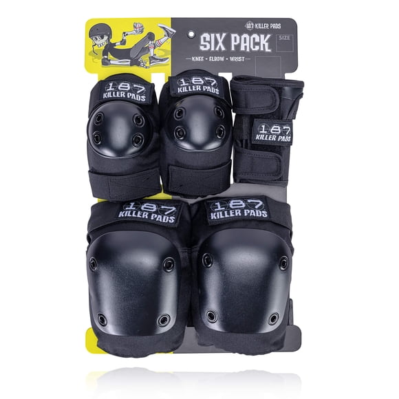 Set de 187 almohadillas Killer Pads, paquete de seis unidades, color negro, S/M