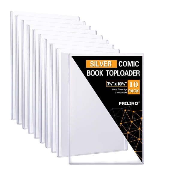 Protectores para cómics Prilino Silver-Age, paquete de 10