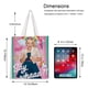 thumbnail image 5 of JOJO Siwa Bolso de tela con estampado de lienzo para mujer, bolsa de compras reutilizable y estética, con cremallera interior, regalo para mujer,38*45cm., 5 of 6