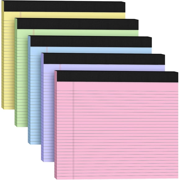 Blocks legales AILZFEI, 5 unidades, 11 x 9,5 pulgadas, 80 g/m²