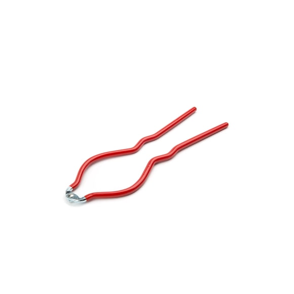 Llave para tarros de conservas Fox Run, 27 cm, con revestimiento de PVC rojo