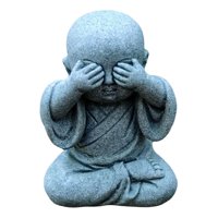 Bothyi - Mini Estatua De Buda Figurita De Pequeño Monje Coleccionable Para Adorno De Coche De Escritorio Que No Se Ve