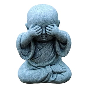 Bothyi - Mini Estatua De Buda Figurita De Pequeño Monje Coleccionable Para Adorno De Coche De Escritorio Que No Se Ve