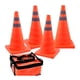 thumbnail image 2 of 4 conos de estacionamiento reflectantes plegables de 45 cm para carretera, conos de advertencia versátiles para emergencias en la carretera durante la, 2 of 5