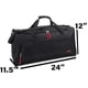 thumbnail image 4 of Bolsa de lona ligera Trailmaker de 55 litros, 24 pulgadas, negra, 4 of 6