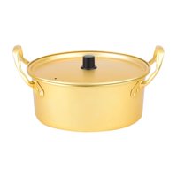 Bothyi - Pot De Ramen Coreano Calentamiento Rápido Stockpot Doble Manejo De Ramen Coreano Ramen Fideos 22 Cm