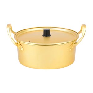 Bothyi - Pot De Ramen Coreano Calentamiento Rápido Stockpot Doble Manejo De Ramen Coreano Ramen Fideos 22 Cm