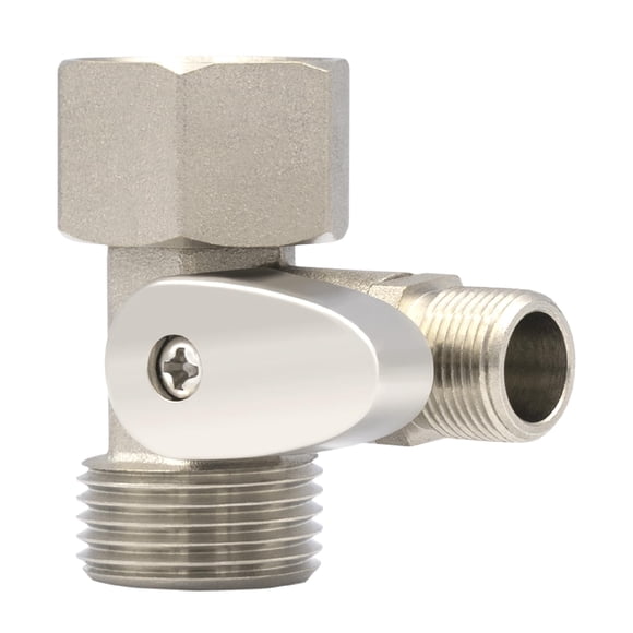 Válvula T-adaptadora de cierre de agua fría LUXE Bidet 7/8" x 7/8" x 3/8"