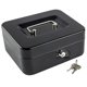 thumbnail image 1 of Caja KYODOLED mediana con bandeja para billetes y llave, 20 x 16 x 9 cm, color negro, 1 of 9