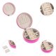 thumbnail image 5 of Caja de Accesorios de Viaje REGALWOVEN para Mujeres, Pequeño Organizador de Accesorios de Cuero PU, Estuche de Almacenamiento y Exhibición, Color Rosa, 5 of 7