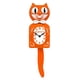 thumbnail image 1 of Reloj de pared Kit-Cat Klock Orange Harvest de 39 cm, 1 of 4