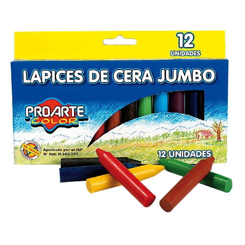 Lápices De Cera Jumbo 12 Unidades Caja Proarte