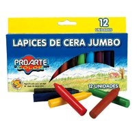 Lápices De Cera Jumbo 12 Unidades Caja  Proarte