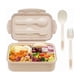 thumbnail image 1 of Taper Frasco Hermético Comidas Uso De Microondas Almuerzo Beige, 1 of 1