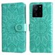 thumbnail image 1 of Funda tipo cartera FOXDOCK para Xiaomi 13T Pro , diseño girasol en relieve, cuero PU, cierre magnético, soporte y tarjetero, 1 of 5