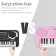 thumbnail image 5 of Teclado piano portátil rosa LeeQee de 37 teclas para niños, 5 of 6