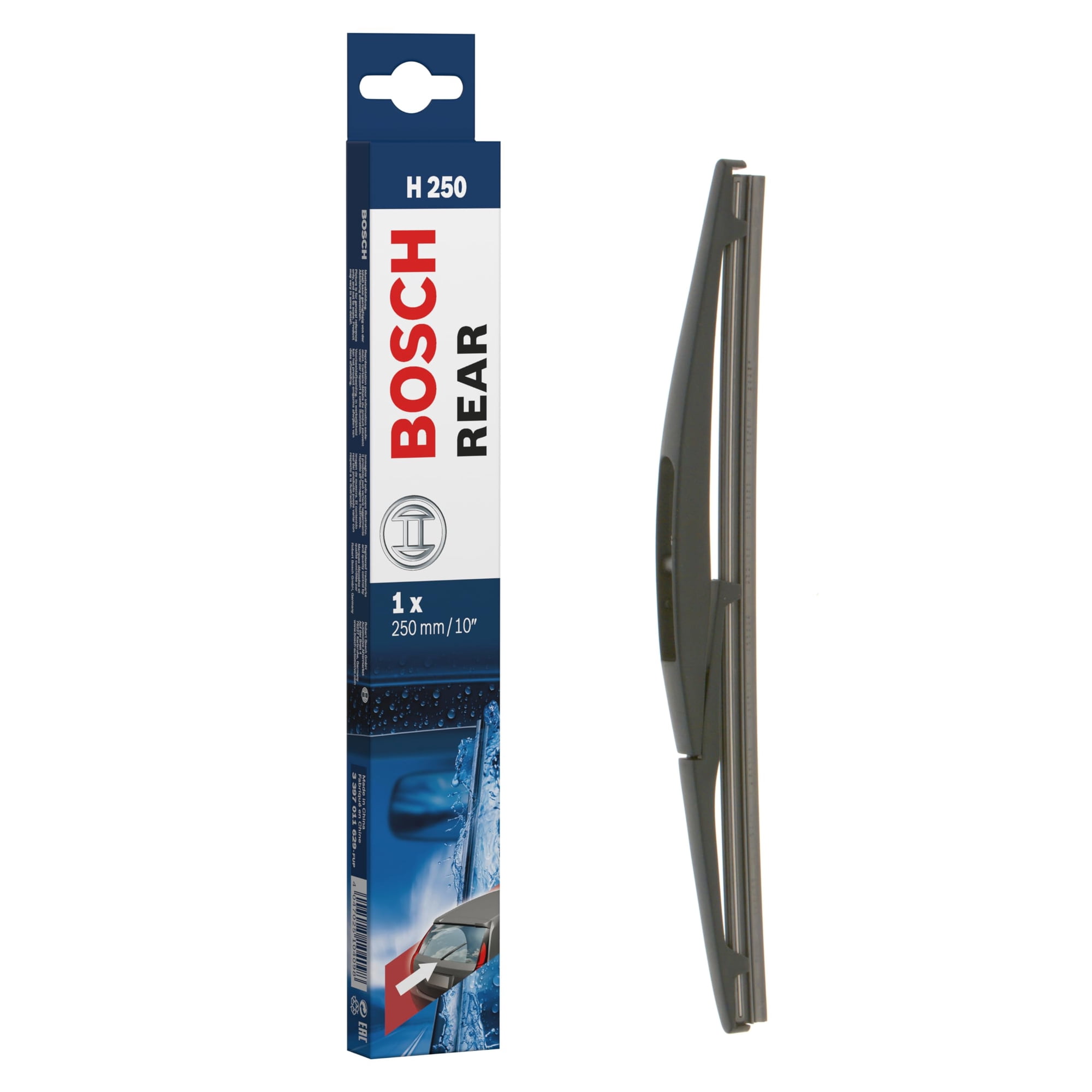 Limpiaparabrisas Trasero Bosch H250, Equipamiento Original, 10 Cm