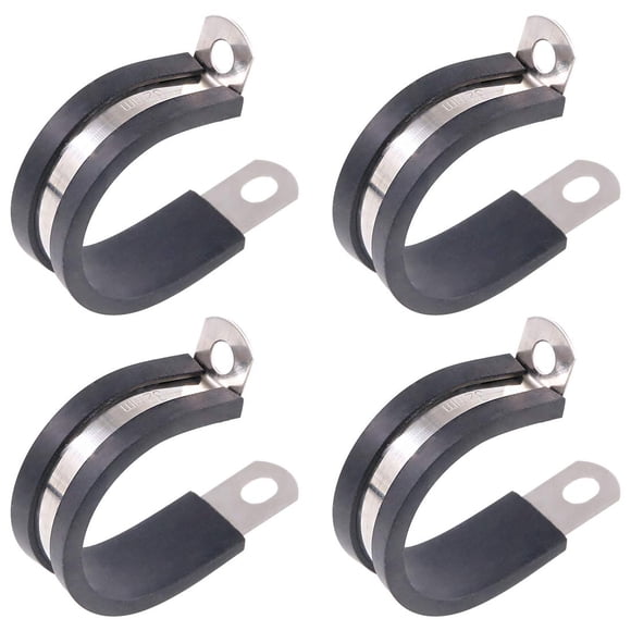 Abrazadera Keadic de 32 mm con recubrimiento de goma y acero inoxidable, 20 piezas