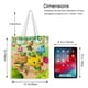 thumbnail image 5 of Katuri Bolso de tela con estampado de lienzo para mujer, bolsa de compras reutilizable y estética, con cremallera interior, regalo para mujer,40*45cm., 5 of 6
