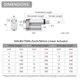 thumbnail image 3 of Actuador lineal Justech 12V 160LBS/750N 50 mm/2 pulgadas IP65, 3 of 7