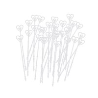 Magideal - 100 Uds. Portatarjetas Con Diseño Floral, Portafotos Con Forma De Corazón, Portanúmeros De Mesa, Portatarjetas Con Flores Para Memo, Floristería, Ramo