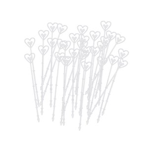 Magideal - 100 Uds. Portatarjetas Con Diseño Floral, Portafotos Con Forma De Corazón, Portanúmeros De Mesa, Portatarjetas Con Flores Para Memo, Floristería, Ramo