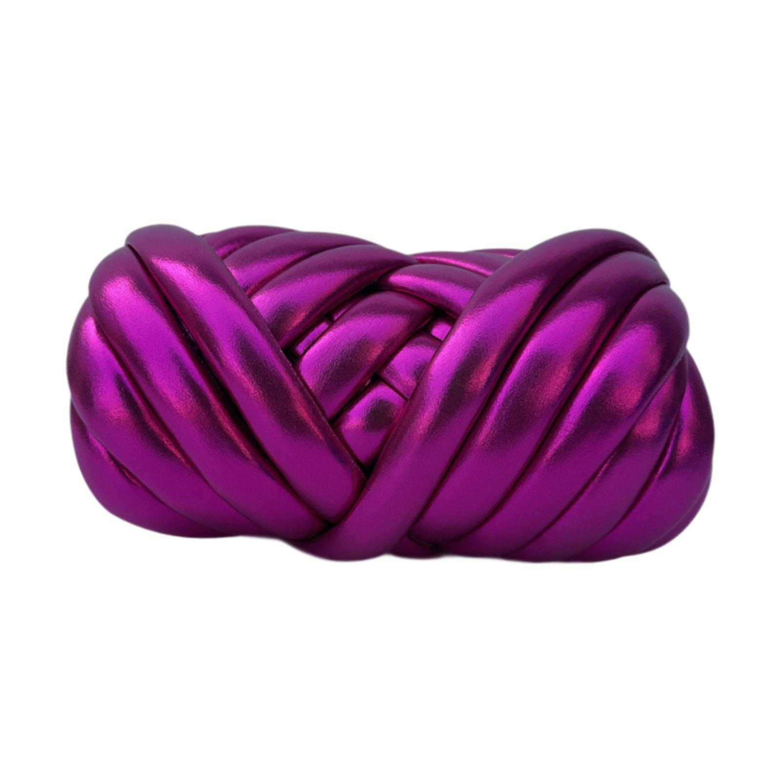 Magideal - Hilo Grueso Jumbo Longitud Del Hilo 590 Pulgadas Hilo Voluminoso Hilo De Peso Voluminoso Hilo Para La Alfombra De Almohada Que Hace Bufanda De , Rosa Rosa Rojo