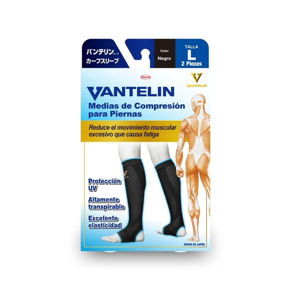 PANTORRILLERA COMPRESORA VANTELIN (L, BLACK)