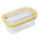 thumbnail image 4 of Caja de almacenamiento para cortar , recipiente multiusos para platos de con cortador para comedor y nevera, fácil de cortar Amarillo, 4 of 5