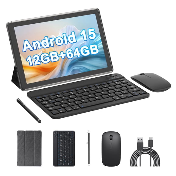 Tablet HOTTABLET 10 Android 15 12 GB RAM 64 GB ROM 6000 mAh Negro