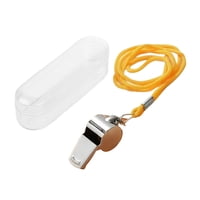 Magideal - Silbatos Deportivos De Acero Inoxidable Sonido Fuerte Y Con Silbato De Metal Con Cordón Para Fútbol, Baloncesto, Voleibol, Entrenamiento De