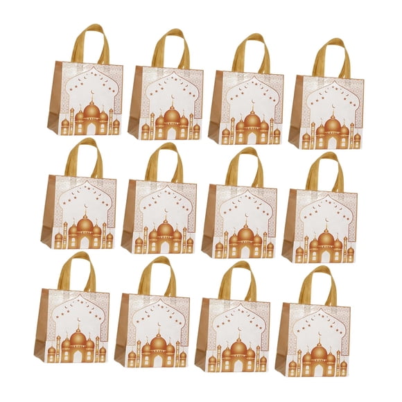 12 Bolsas De Regalo Para Festivales De Oriente Medio, Ideales Para Dulces, Pudines Y Pasteles, Estilo B.