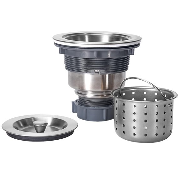 Kit De Desagüe Para Fregadero Cesto Profundo De Acero Inoxidable 9 Cm