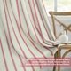 thumbnail image 5 of Cortinas DriftAway Mezcla de Lino Opacas 52x160cm Rayas Rojas, 5 of 8