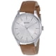 thumbnail image 1 of Reloj Titan Neo Economy analógico con esfera azul y correa marrón, 1 of 6