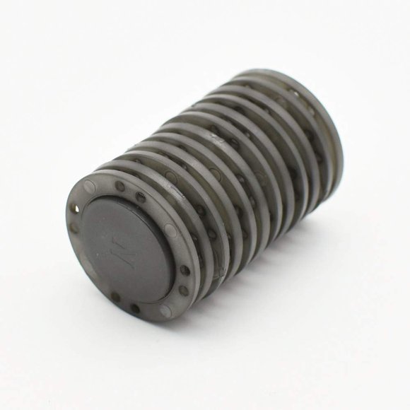 Botón magnético de costura Magerial 26 mm gris, juego de 6 unidades