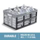 thumbnail image 3 of Cajas utilitarias plegables CleverMade Ocean, 45 L, paquete de 3, 3 of 7