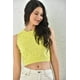 thumbnail image 3 of Polera Mujer Crop Amarilla Cuello Alto Talla S, 3 of 3