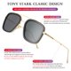 thumbnail image 5 of Lentes de Sol AIEYEZO Tony Stark Vintage Cuadrados con Montura Metálica, 5 of 7
