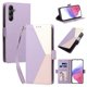 thumbnail image 2 of Funda Cartera Tricolor para Samsung Galaxy A35 5G con Soporte, Morado, 2 of 6