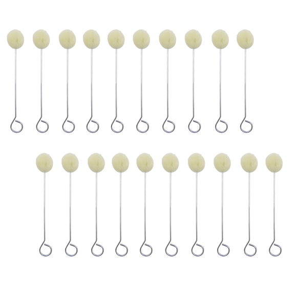 Brocha de lana Daubers Ball Pincel para teñir piel, 100 paquetes, Grosun
