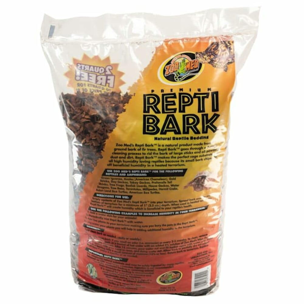 Reptile Substrate Zoo Med Premium Repti Bark, bolsa de 9,5 litros