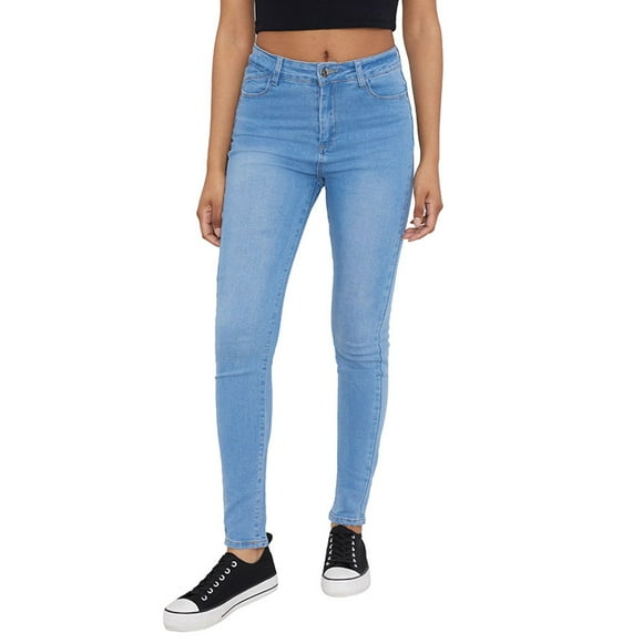 Jeans Básico Push Up Azul Claro - Mujer Corona