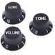 thumbnail image 3 of Perillas De Control De Tono De Volumen De Velocidad Negro De 3pcs Para Guitarra Eléctrica, 3 of 5