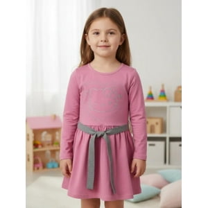 Vestido Niña Hello Kitty Fucsia 3