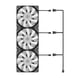 thumbnail image 4 of 3 Uds 120mm Carcasa Ventilador De Refrigeración 1200RPM RGB LED Silencioso Líquido Radiador Colorido, 4 of 5
