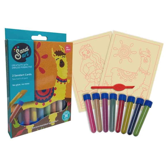 Kit Arte con Arena Delfín y Tortuga | SandArt | Manualidades Niños Sin Pantallas | MP8