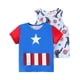 thumbnail image 1 of Conjunto de camiseta y camiseta Disney Marvel Captain America Boys, 1 of 6