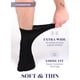 thumbnail image 3 of Calcetines para diabéticos Hugh Ugoli para hombre, holgados hasta el tobillo, negros 11-13, 3 of 6