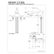 thumbnail image 3 of Grifo de lavabo Kingston Brass Georgian de 4 pulgadas con centro, 3 of 3